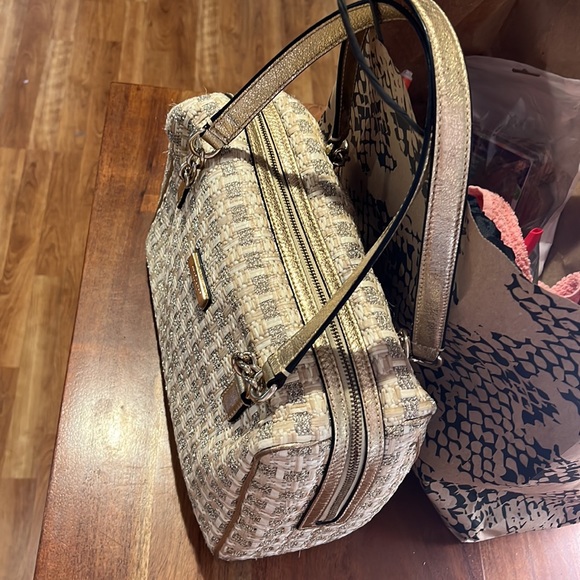 Coal Fremantle metallic woven 👜 tote - Picture 2 of 7